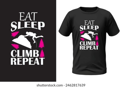 Climbing t-shirt design, outdoor design and vector file