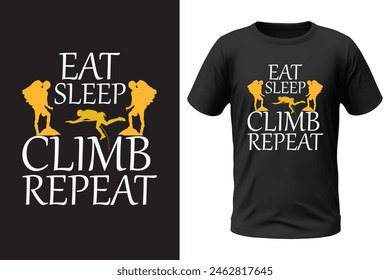 Climbing t-shirt design, outdoor design and vector file