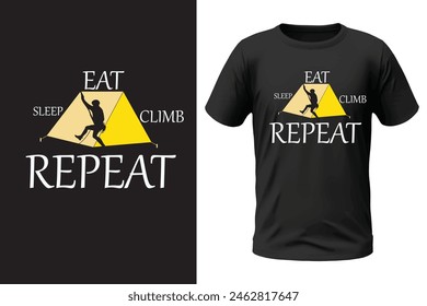 Climbing t-shirt design, outdoor design and vector file