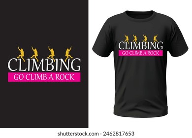 Climbing t-shirt design, outdoor design and vector file