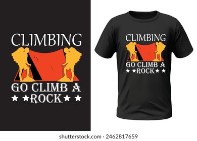 Climbing t-shirt design, outdoor design and vector file