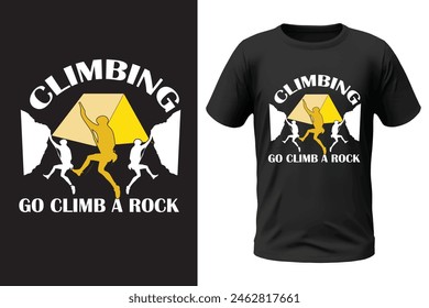 Climbing t-shirt design, outdoor design and vector file