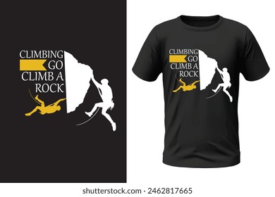 Climbing t-shirt design, outdoor design and vector file