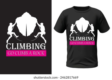 Climbing t-shirt design, outdoor design and vector file