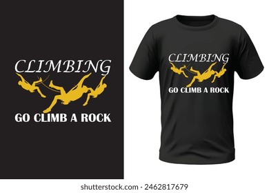 Climbing t-shirt design, outdoor design and vector file