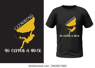 Climbing t-shirt design, outdoor design and vector file