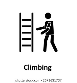 Icono de Vector de escalada que puede modificarse o editarse fácilmente


