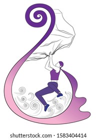 climbing vector illustration design for cover, T-shirt, bag, pillow cover, poster design, wall decoration and tattoo.