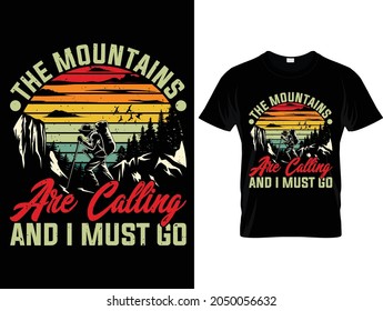 Climbing vintage retro t-shirt design design