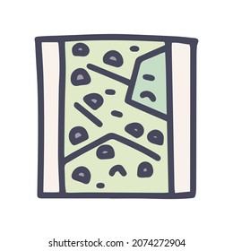 climbing wall color vector doodle simple icon