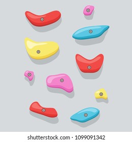 Climbing wall vector illustration