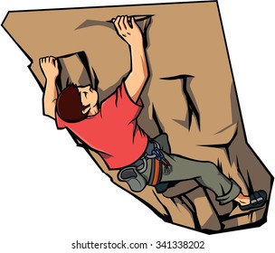 climbing wall Vector illustration design