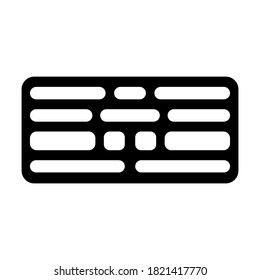 Climbing wood board vector illustration icon isolated on white background