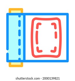 cling film plastic color icon vector. cling film plastic sign. isolated symbol illustration