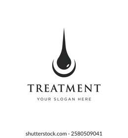 clinic dermatology hair care logo design.Logo for business, clinic and symbol.