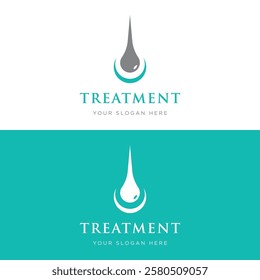 clinic dermatology hair care logo design.Logo for business, clinic and symbol.