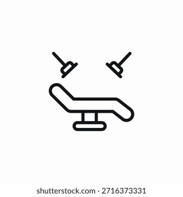clinic examination icon sign vector