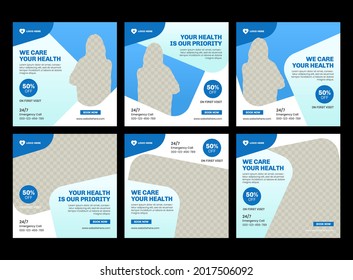 Clinic healthcare social media banner