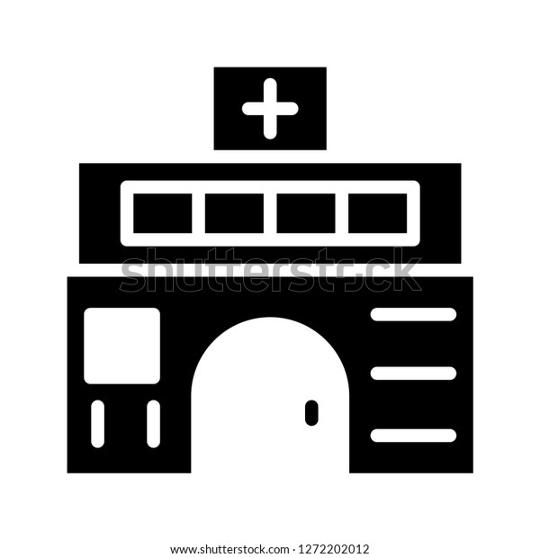 Clinic Hospital Building Stock Vector Royalty Free 1272202012