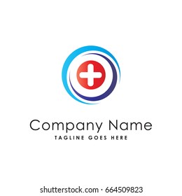 clinic hospital circle logo template