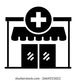 Elemento de icono de clínica para diseño