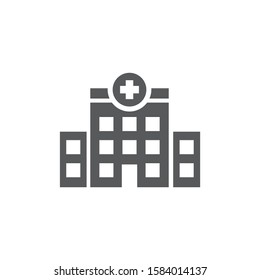 Clinic icon on white background