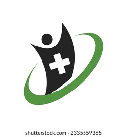 clinic logo template. Icon Illustration Brand Identity. Isolated and flat illustration. Vector graphic