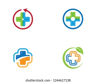 Clinic logo vector illustration