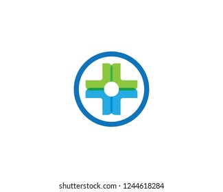 Clinic logo vector illustration