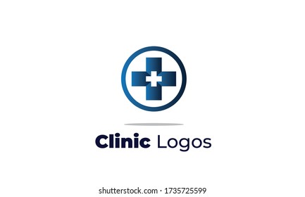 clinic logos can also for medical logo , eye specialist clinic , health care - dental clinic  -  beauty clinic  , drugstore - pharmacy  Nutritionists and Nurses,  with a modern style , EPS 10 vector 