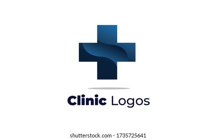 clinic logos can also for medical logo , eye specialist clinic , health care - dental clinic  -  beauty clinic  , drugstore - pharmacy  Nutritionists and Nurses,  with a modern style , EPS 10 vector 