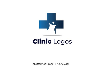 clinic logos can also for medical logo , eye specialist clinic , health care - dental clinic  -  beauty clinic  , drugstore - pharmacy  Nutritionists and Nurses,  with a modern style , EPS 10 vector 