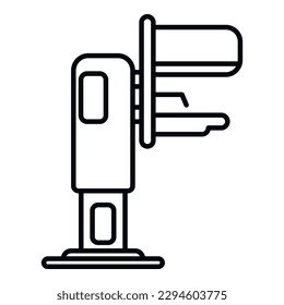 Clinic mammography machine icon outline vector. Patient lab. Health patient