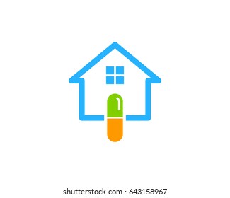 Clinic Medicine Icon Logo Design Element