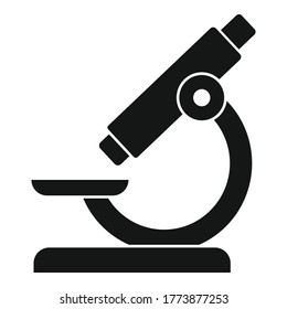 Icono de microscopio clínico. Ilustración simple del ícono vector microscopio clínico para diseño web aislado en fondo blanco