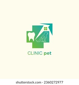 Clinic pet logo design with unique idea