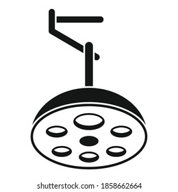 Clinic surgical light icon. Simple illustration of clinic surgical light vector icon for web design isolated on white background