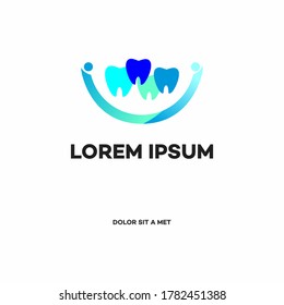 Clinic tooth care logo,Dental  logo template, Dental Care logo designs vector.