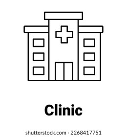 Icono del vector clínico de fácil modificación

