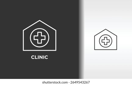 Ilustração De Símbolo Isolado De Vetor, Ícone Ou Logotipo Da Clínica