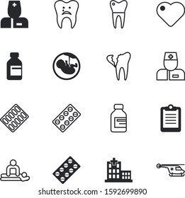 clinic vector icon set such as: abortion, cavities, fight, stomatology, passion, embryo, birthday, fly, ambulance, stages, outline, page, implant, creative, report, cross, shield, massage, sick