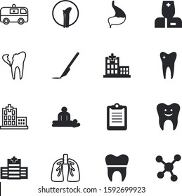 clinic vector icon set such as: royal, office, lungs, tick, woman, operate, relaxation, tool, disease, table, checklist, dots, metal, surgical, worker, breath, bubble, acid, painted, support, quickly