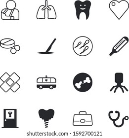 clinic vector icon set such as: food, luggage, adhesive, meteorology, safety, day, trachea, stomatology, template, bank, pill, support, kids, patch, fertility, tablet, accessory, creature, celsius