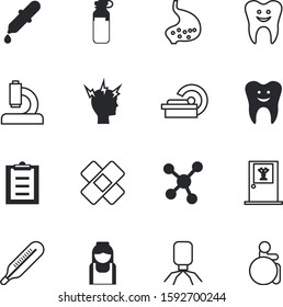 clinic vector icon set such as: drop, emotion, recipe, form, structure, round, migraine, virus, ray, toy, education, pills, professional, handicapped, dots, connect, magnetic, nurse, molecular, dna