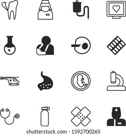 clinic vector icon set such as: up, insemination, flask, head, ivf, fetus, hot, patch, specialist, listen, avatar, organ, tablets, problem, warmer, reproduction, rescue, first, brain, set, device