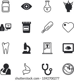 clinic vector icon set such as: toothache, spectrum, ultrasound, room, digital, fracture, chart, brain, unborn, search, ache, vitamine, office, set, umbilical, scale, gas, heat, internet, problem