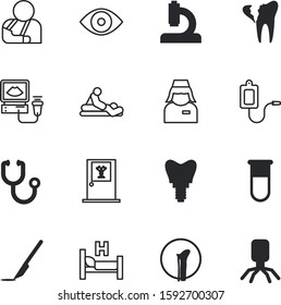 Clinic Vector Icon Set Such As: Food, Silhouette, Ultrasound, Workplace, Monsters, Image, Desk, Painted, Alien, Vitamin, Serious, Illness, Back, Funny, See, Cutter, Face, Sketch, Eyeball, Spa, Jaw