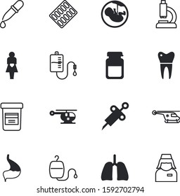 clinic vector icon set such as: uterus, technology, crown, syringe, tooth, intern, medicament, rubber, implant, knowledge, trachea, root, vitamin, maternity, shot, lungs, element, young, lung, boy