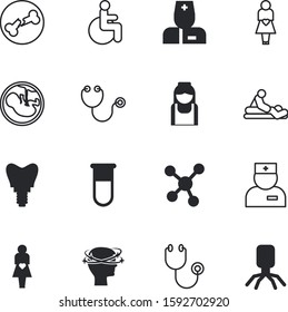 clinic vector icon set such as: tooth, abortion, sketch, dots, fractures, implantation, medic, monsters, dentistry, molecule, viruses, illness, science, delight, tube, connect, broken, sphere
