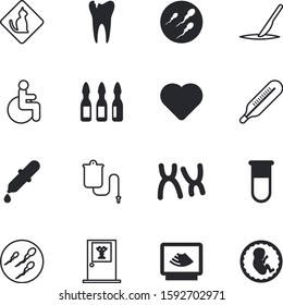 clinic vector icon set such as: umbilical, doctors, hygiene, sharp, toothache, handicap, unborn, anatomy, veterinary, embryo, scalpel, warmer, internal, aid, life, injection, company, molecule